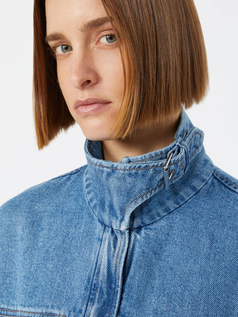 Giacca Bussola over in denim