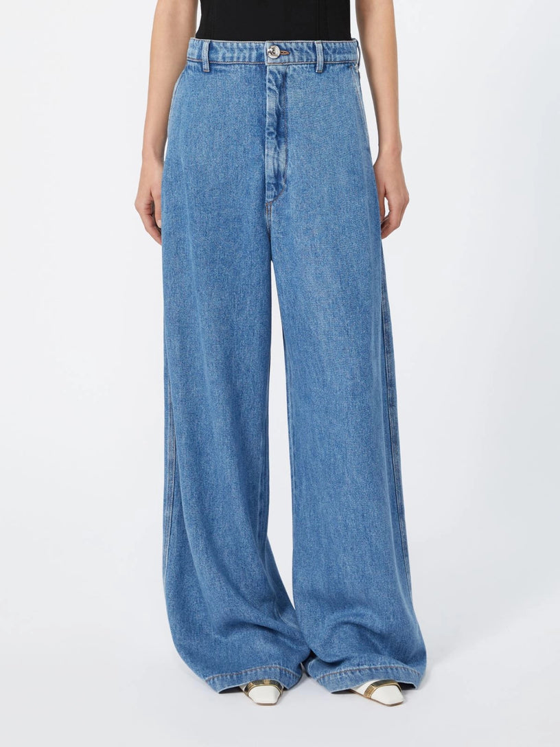 Denim Pioppo oversize in tencel