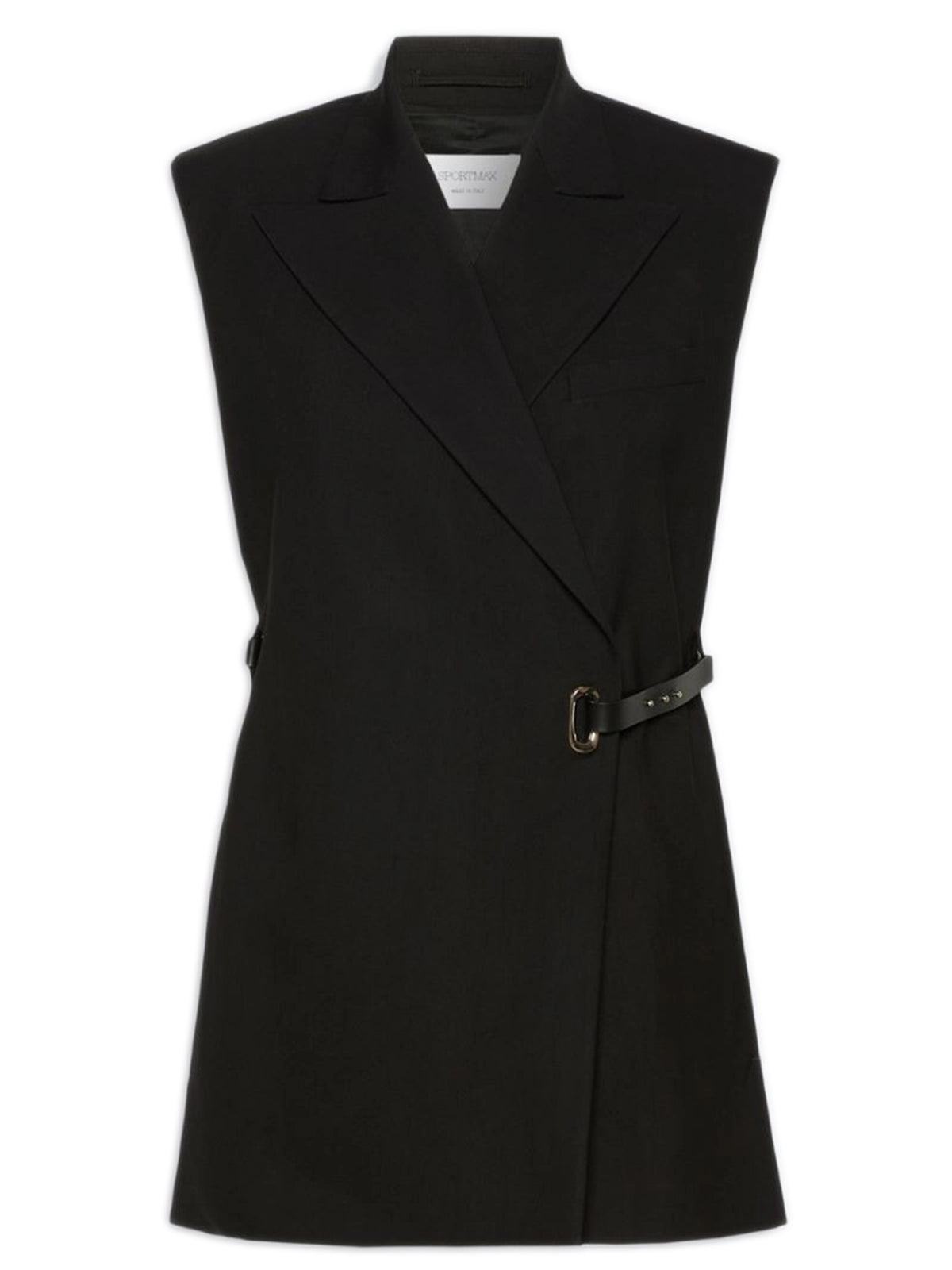 Blazer smanicato in viscosa stretch