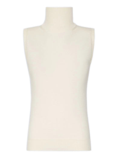 Maglia Eschimo smanicata in pura lana