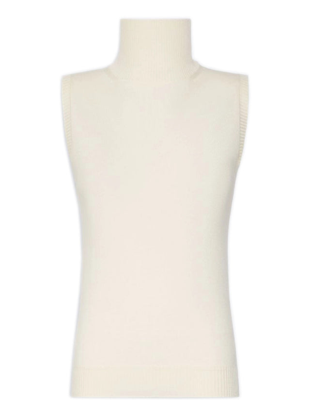 Maglia Eschimo smanicata in pura lana