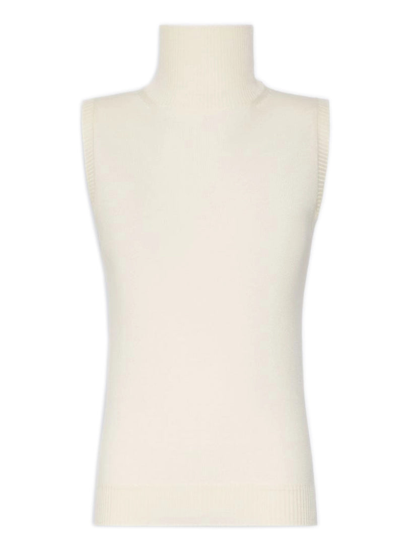 Maglia Eschimo smanicata in pura lana