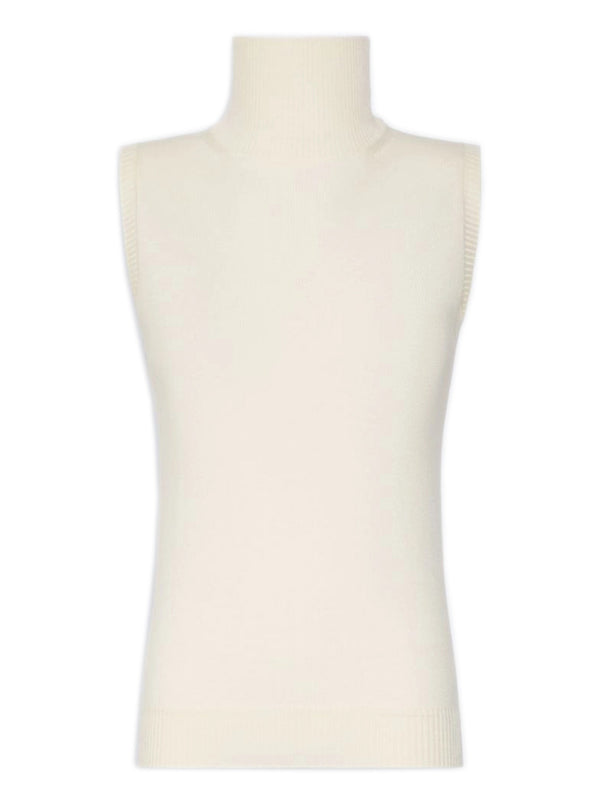Sleeveless Eskimo sweater in pure wool