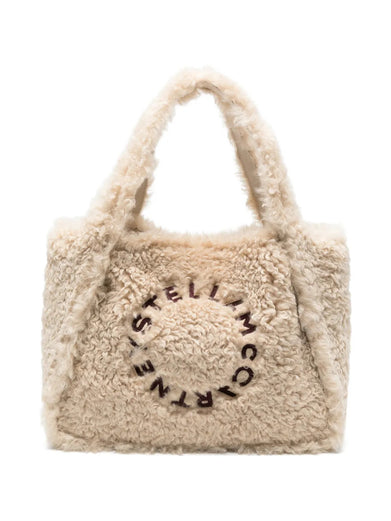 Borsa Tote logo eco alter shearling