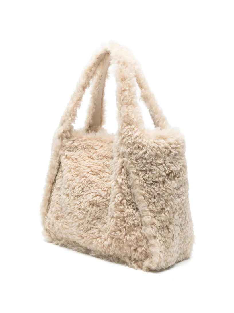 Borsa Tote logo eco alter shearling