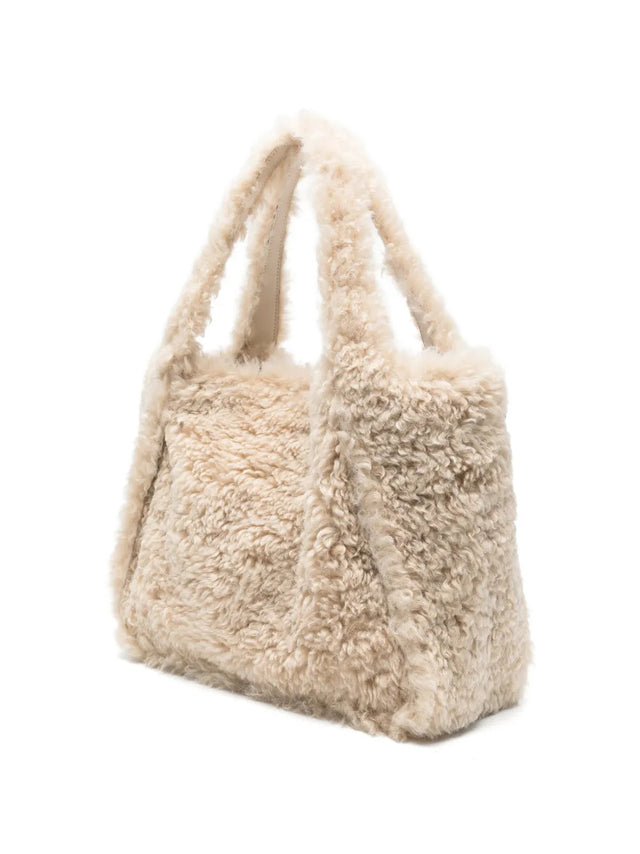 Eco Alter Shearling Logo Tote Bag