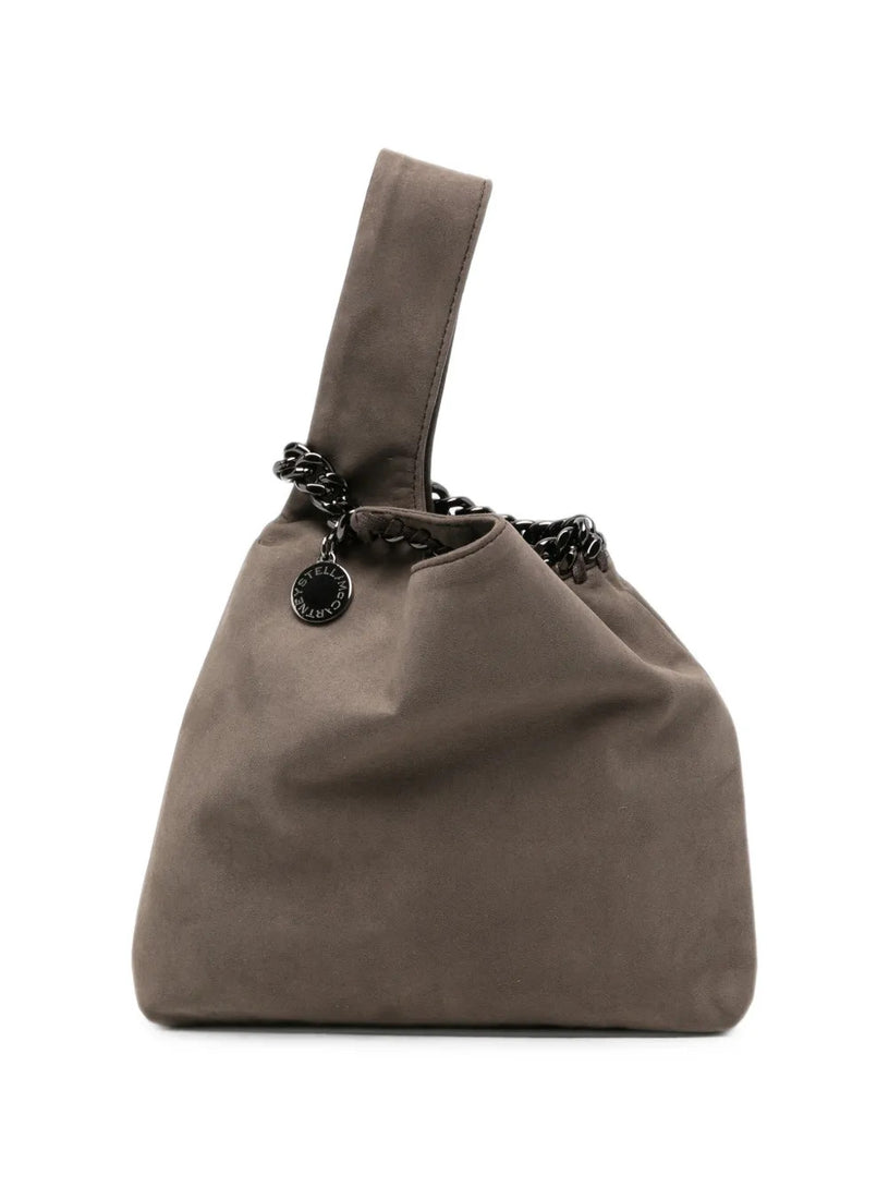 Falabella Borsa da polso in pelle scamosciata