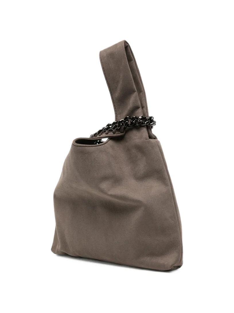 Falabella Borsa da polso in pelle scamosciata