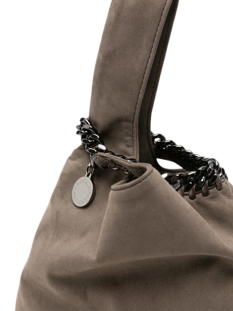 Falabella Borsa da polso in pelle scamosciata