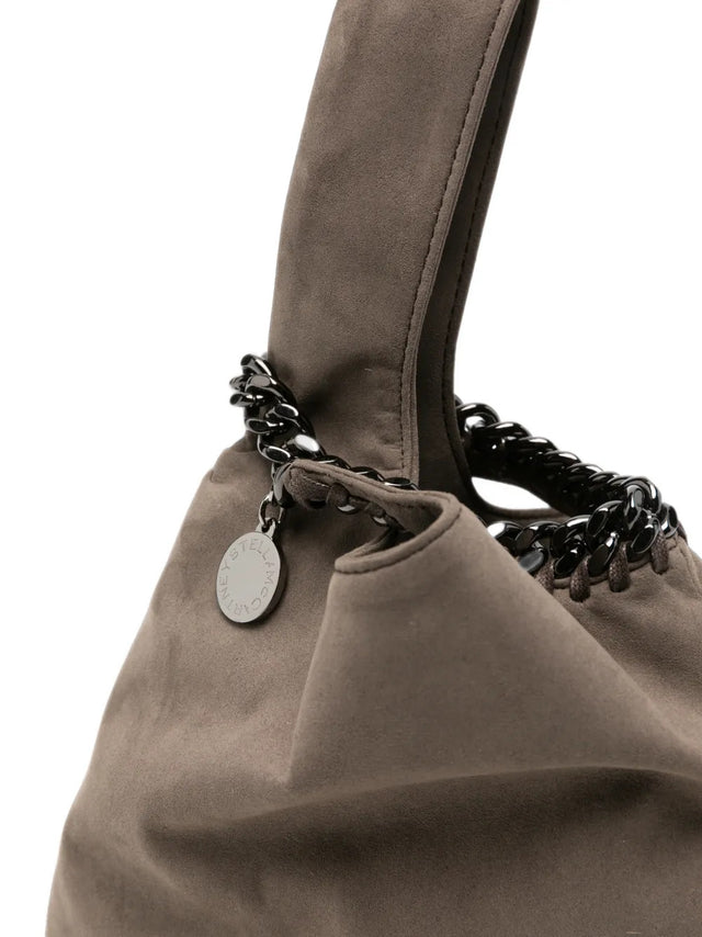 Falabella Suede Wristlet Bag