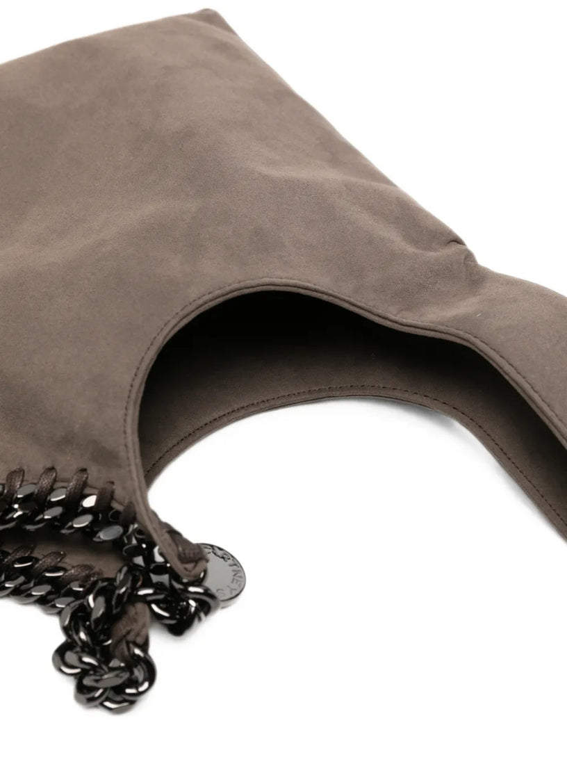 Falabella Borsa da polso in pelle scamosciata