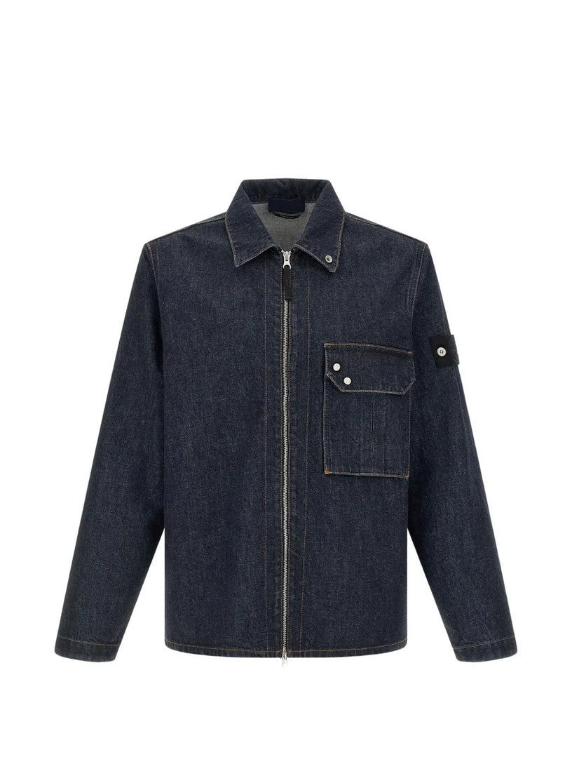1200002 Overshirt indigo denim-rinsed
