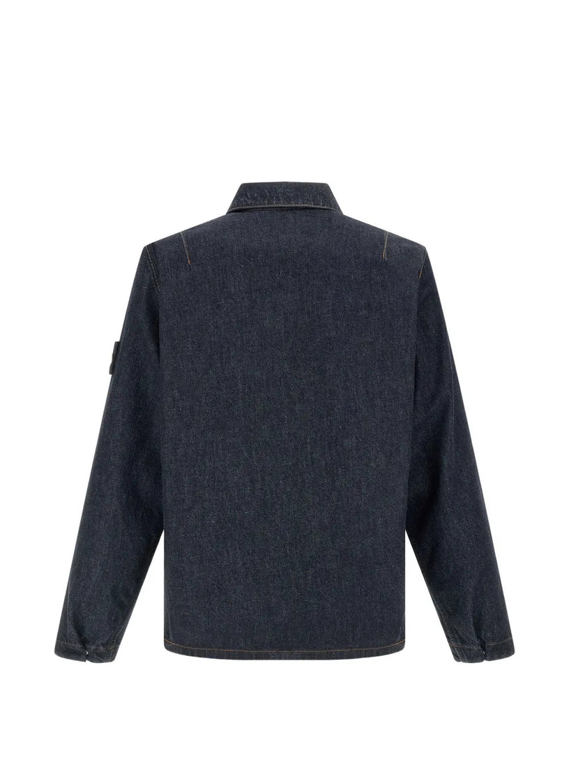 1200002 Overshirt indigo denim-rinsed