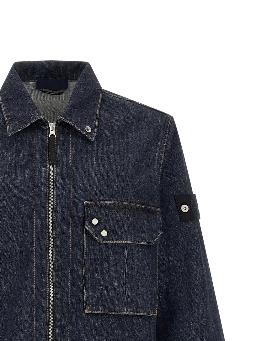 1200002 Overshirt indigo denim-rinsed