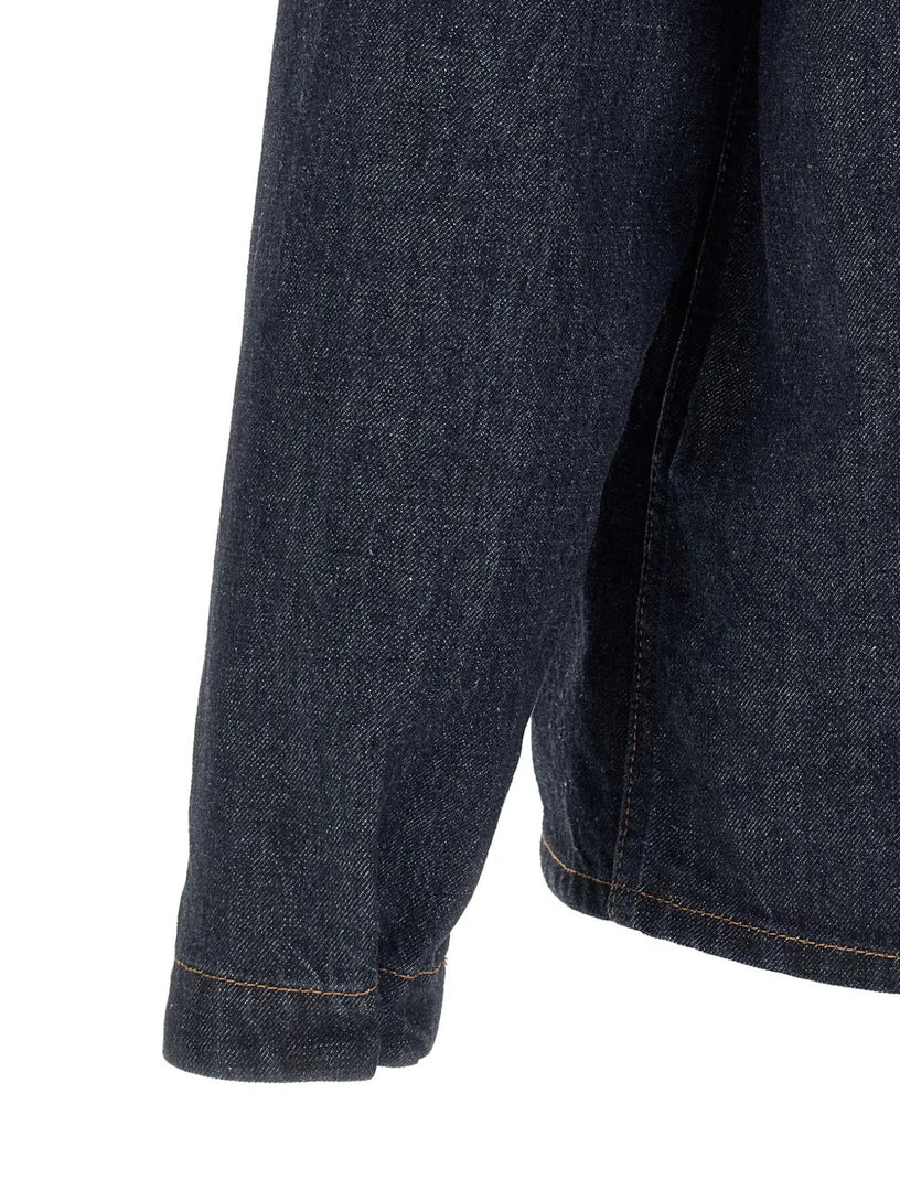 1200002 Overshirt indigo denim-rinsed