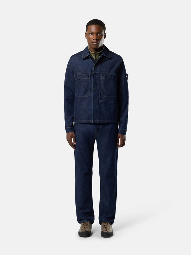 J100005 indigo denim-rinsed