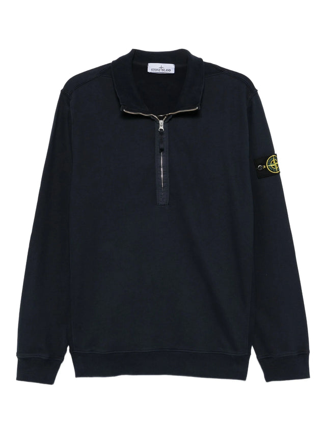 Felpa mezza zip