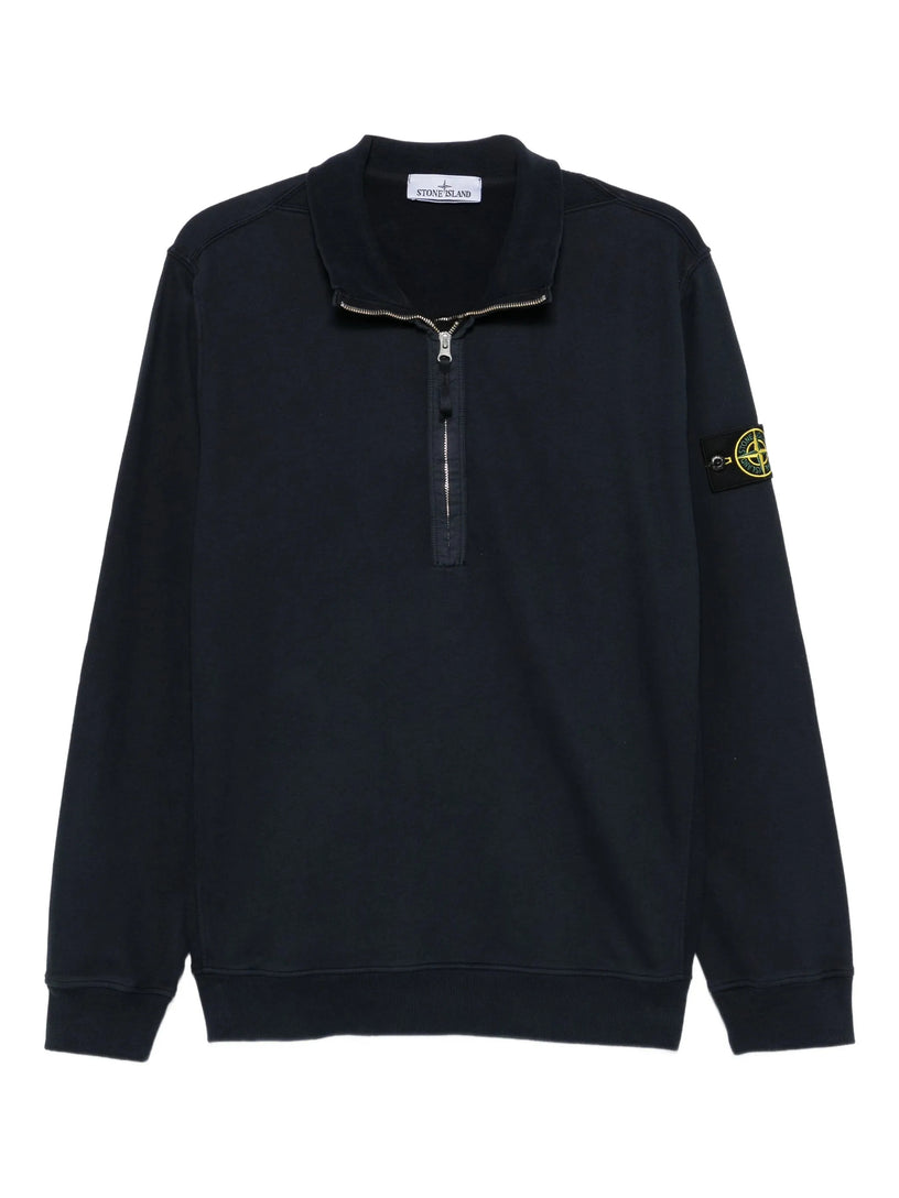 Felpa mezza zip