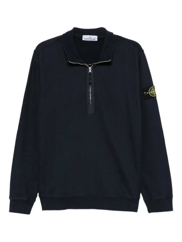 Felpa mezza zip