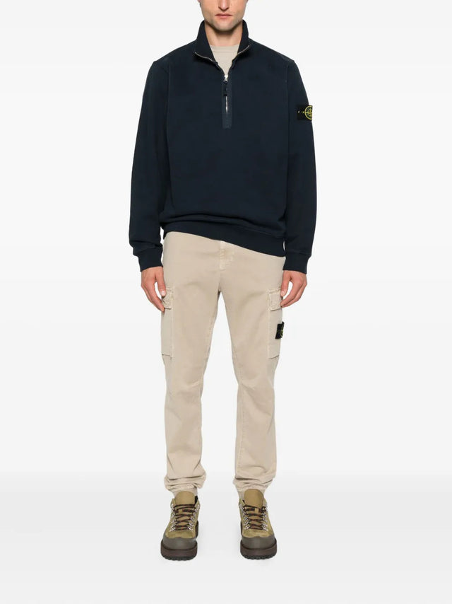 Felpa mezza zip