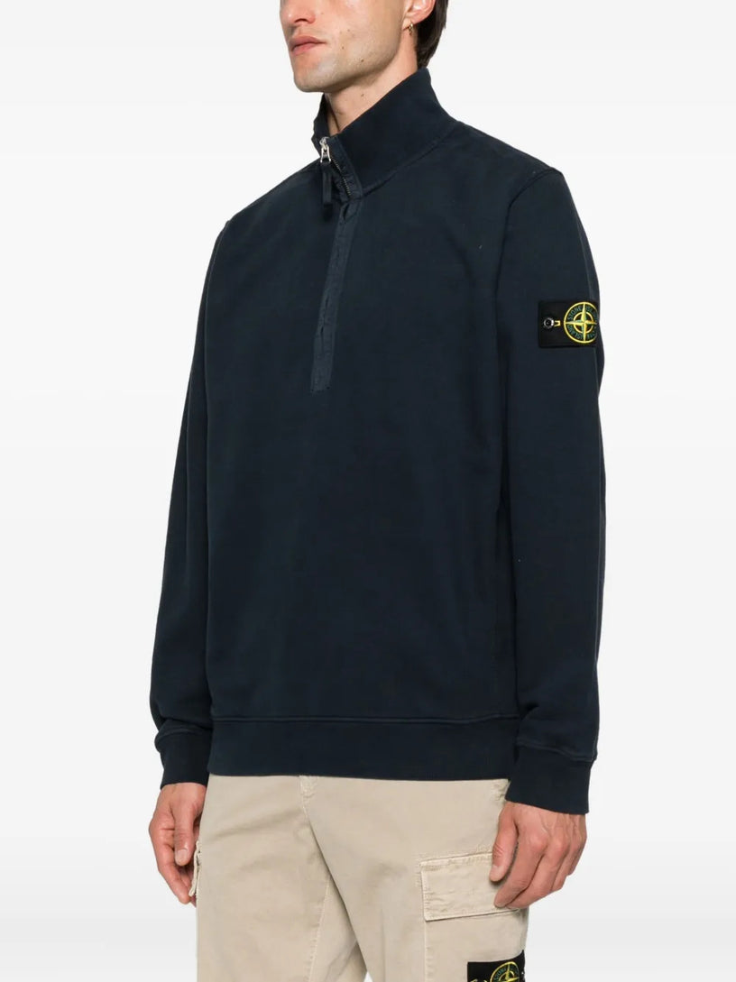 Felpa mezza zip