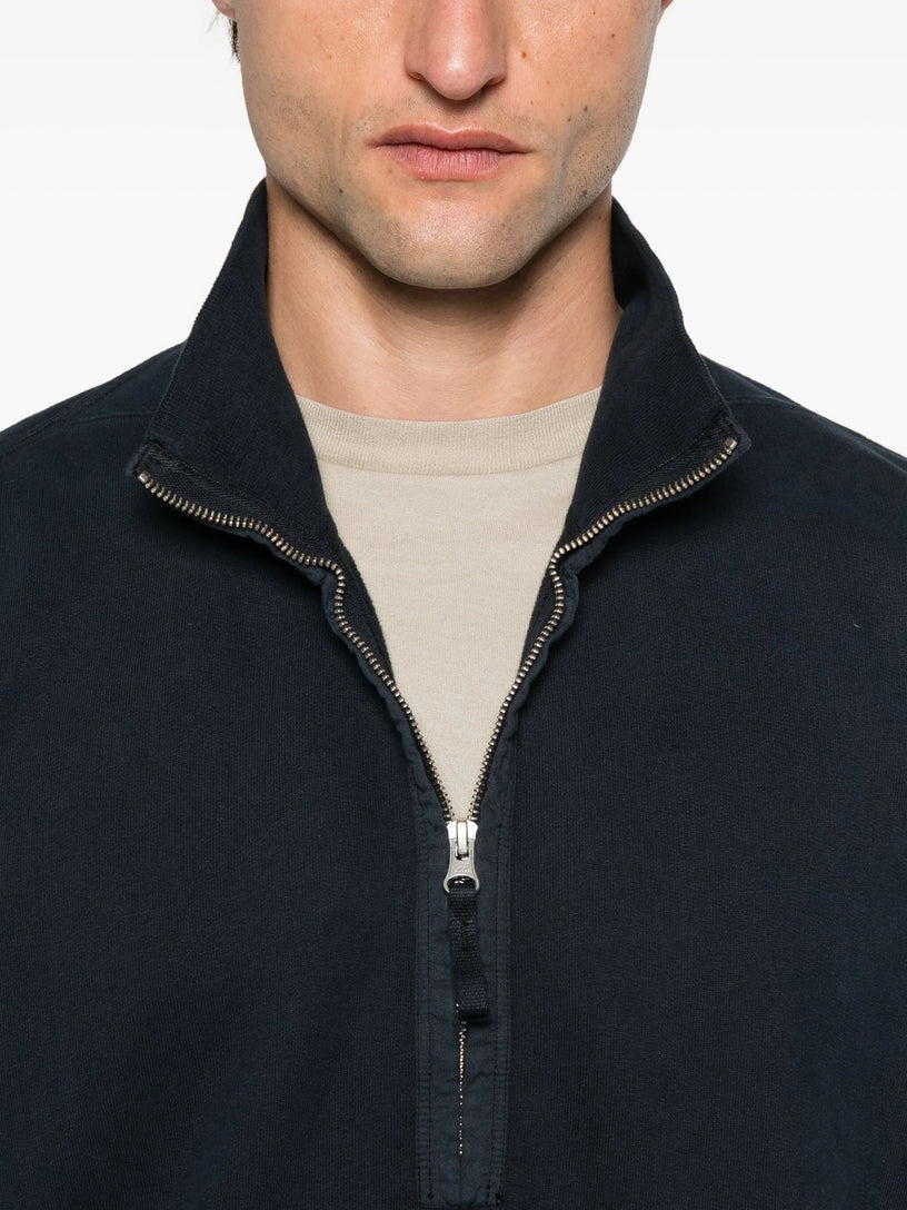 Felpa mezza zip