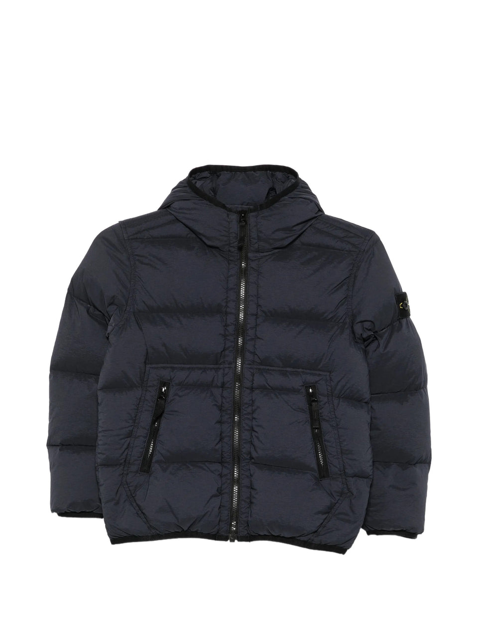 Down jacket with hood