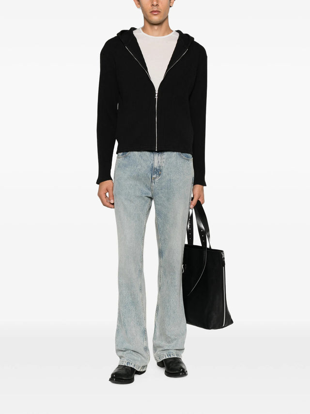 Rib Zip Sweat