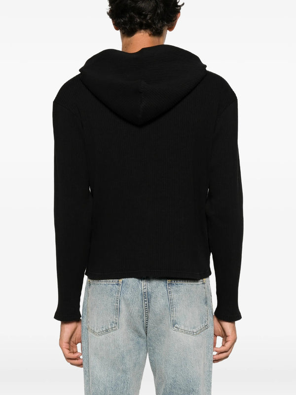 Rib Zip Sweat