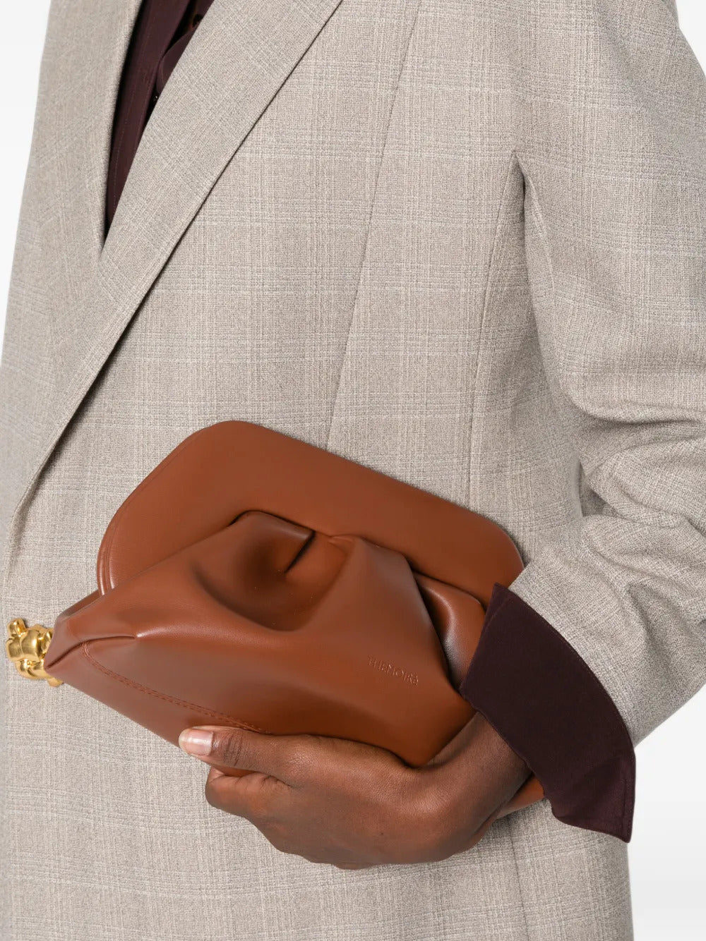 Bios Medium vegan fabric clutch bag