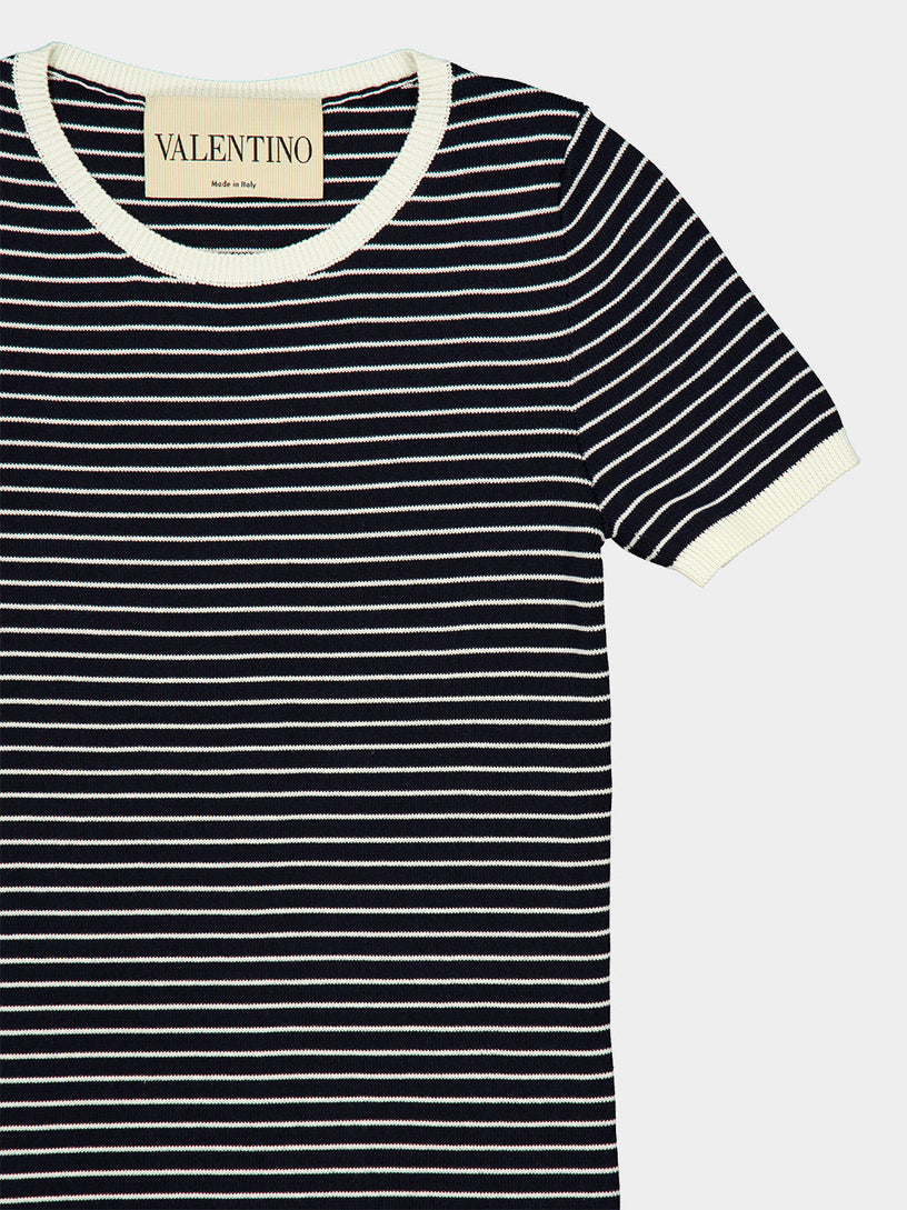 T-shirt in maglia a righe