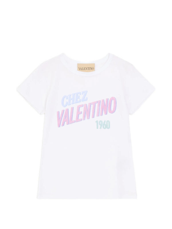 Chez Valentino 1960 Print Cotton Jersey T-Shirt