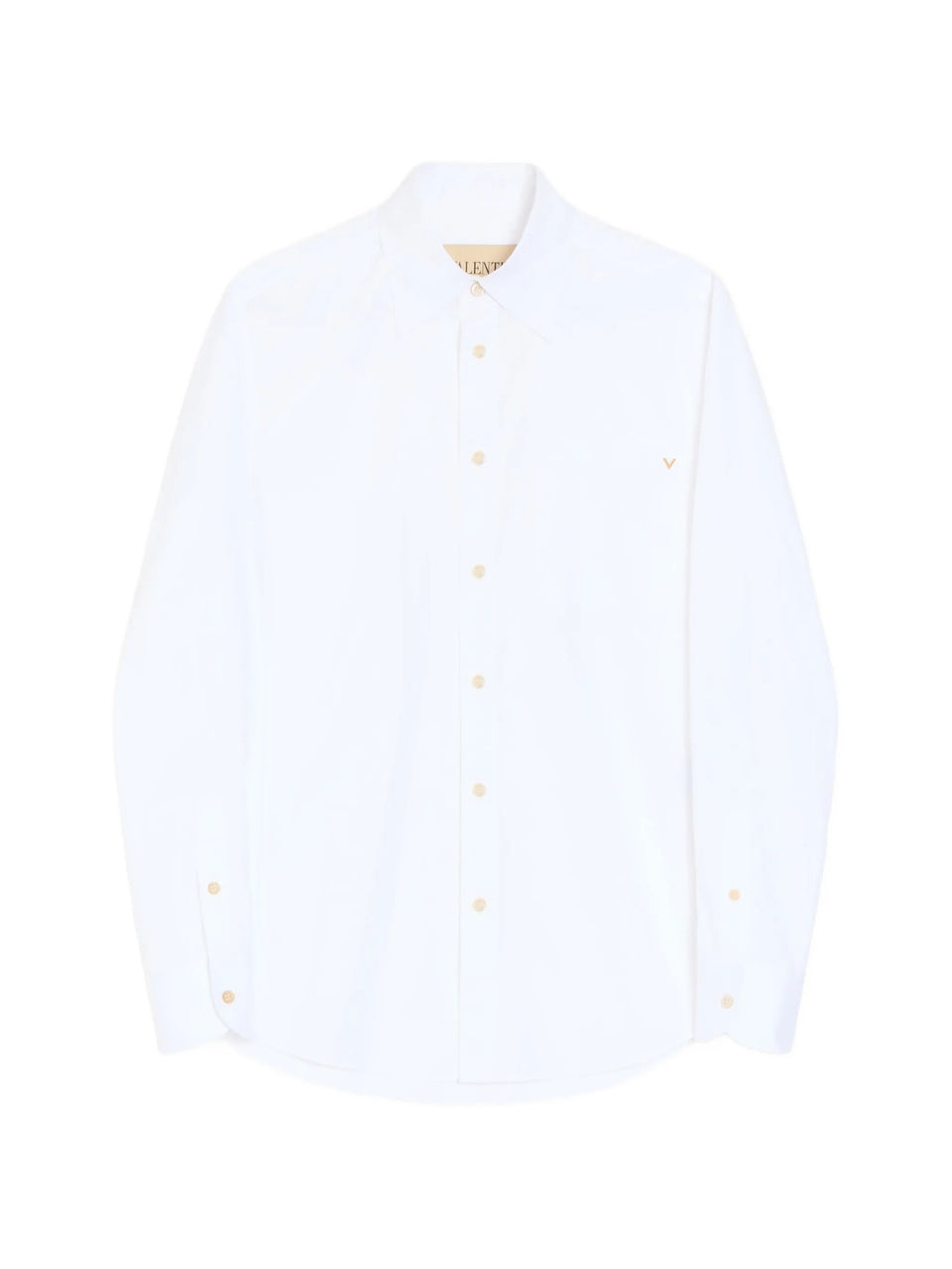 Valentino Oxford Cotton Shirt With Vgold