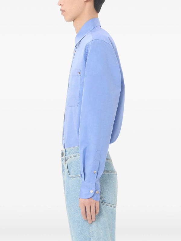 Valentino Lightweight Cotton Oxford Shirt with Vgold