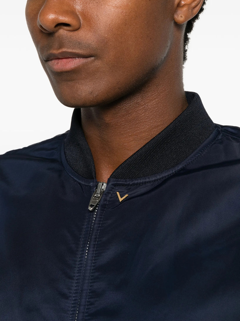 Bomber Valentino in nylon con VGold