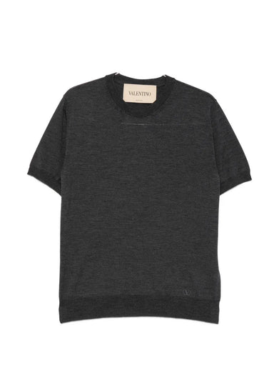 T-shirt con ricamo VLogo