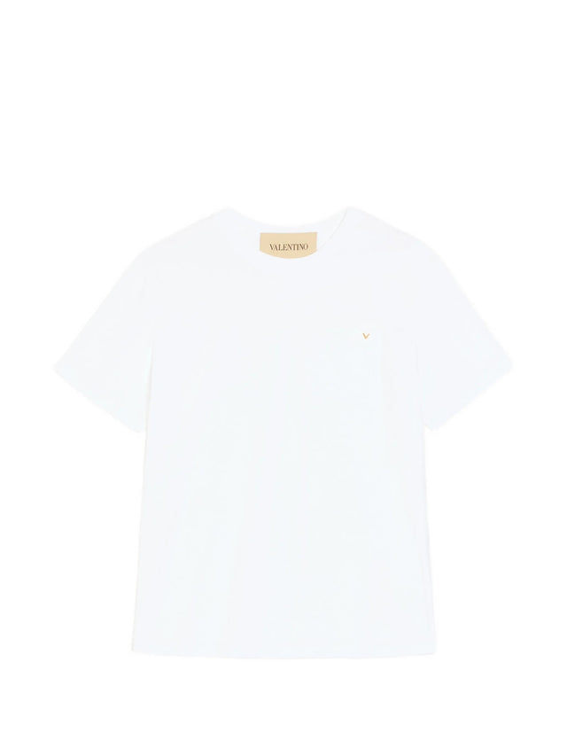 T-Shirt Valentino in cotone con VGold