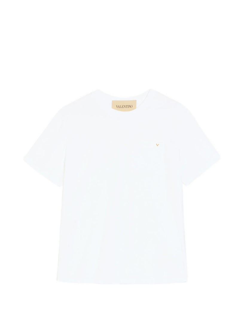 T-Shirt Valentino in cotone con VGold