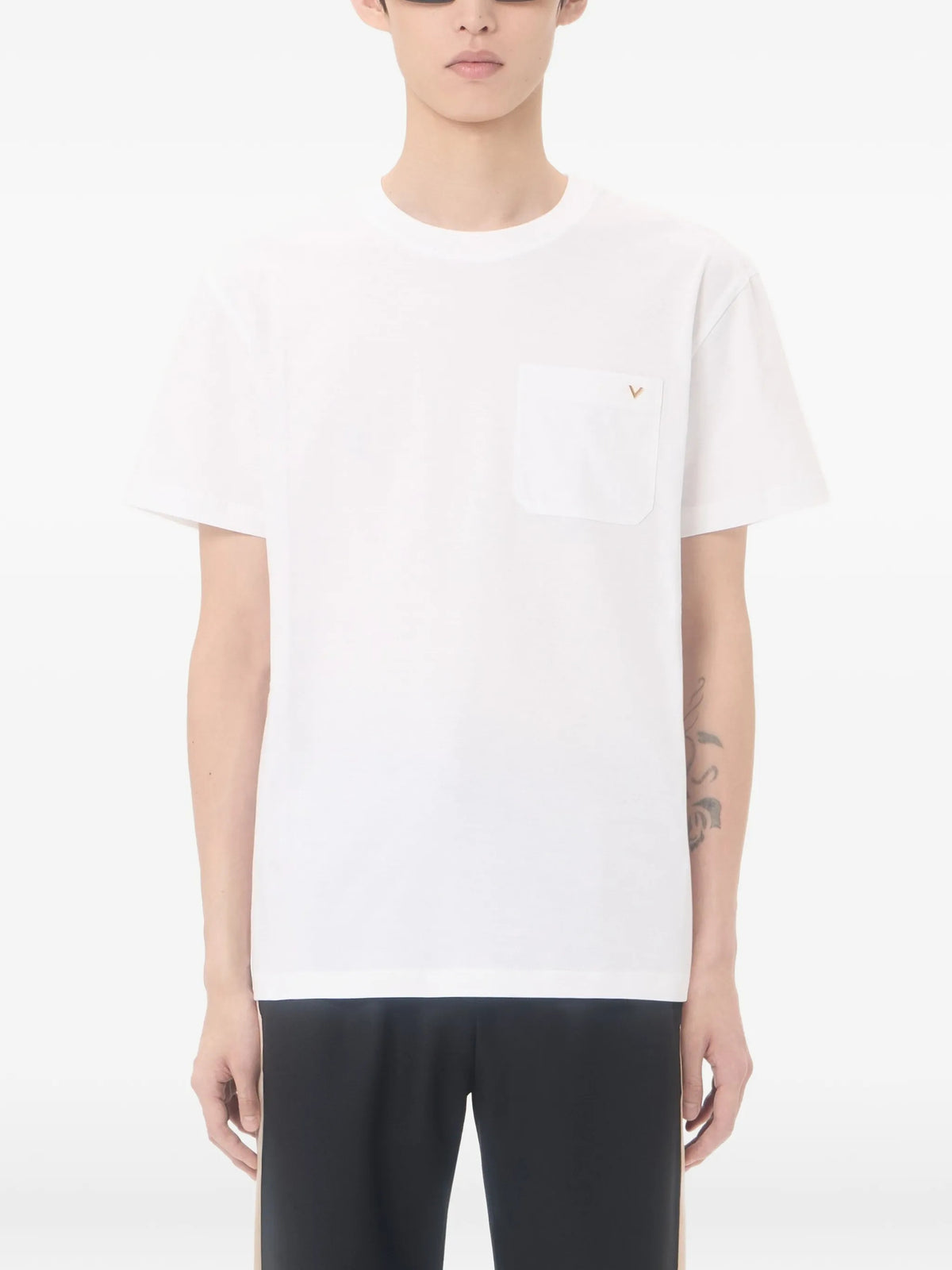 T-Shirt Valentino in cotone con VGold