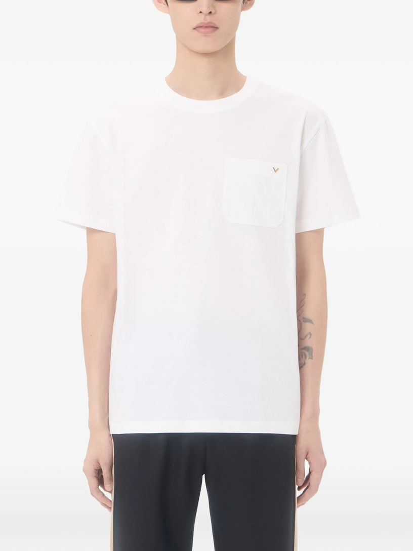 T-Shirt Valentino in cotone con VGold