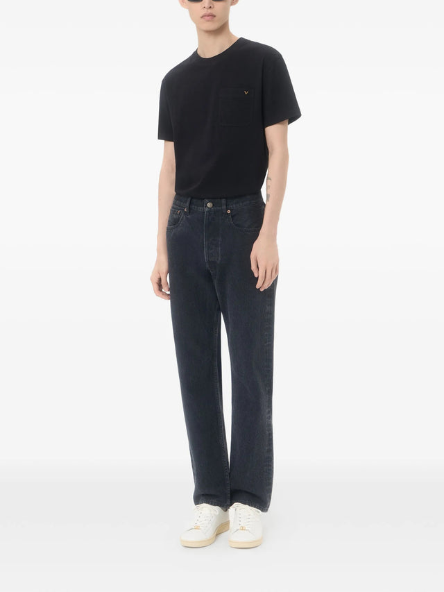 T-Shirt Valentino in cotone con VGold