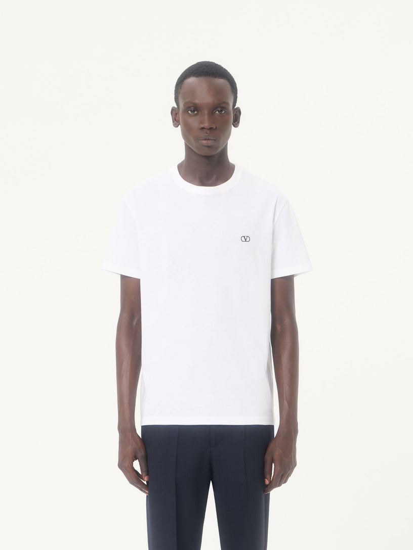 T-Shirt con ricamo VLogo