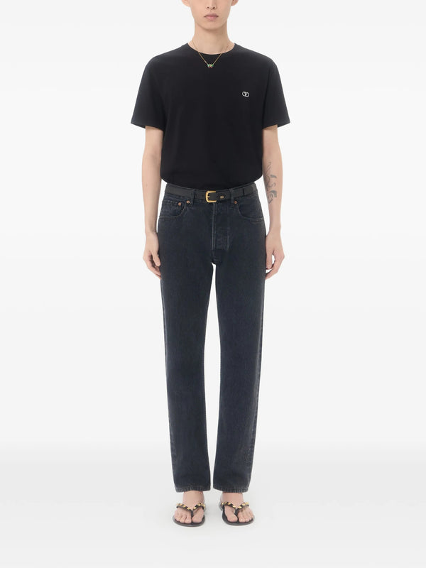 T-Shirt with VLogo Embroidery