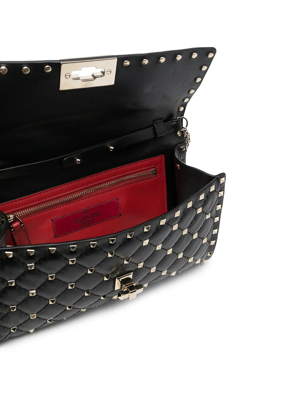 Borsa a tracolla con catena Rockstud Spike