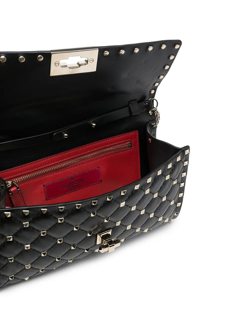 Borsa a tracolla con catena Rockstud Spike