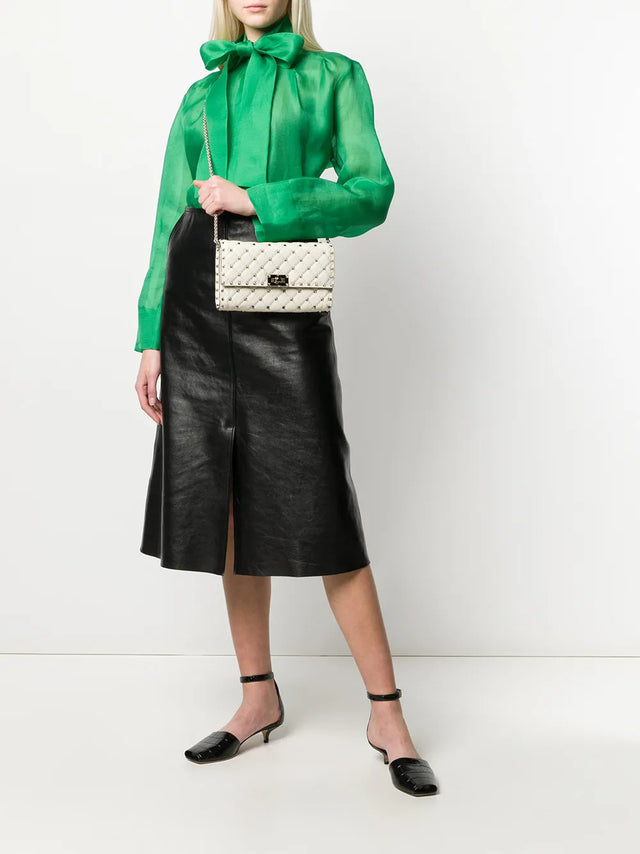 Borsa a tracolla con catena Rockstud Spike