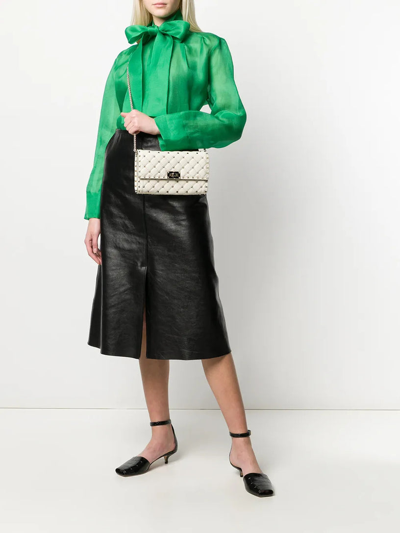 Borsa a tracolla con catena Rockstud Spike
