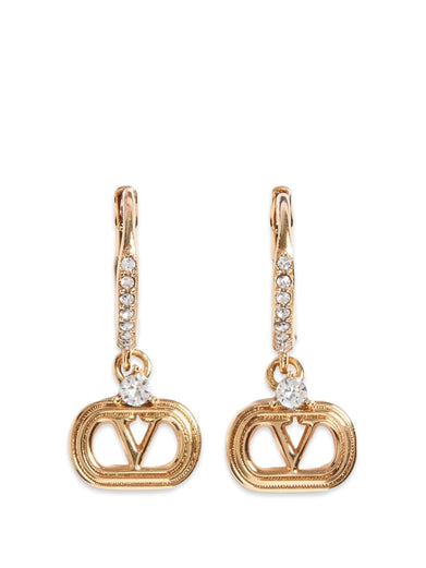 Orecchini Ovalette In Metallo E Cristalli Swarovski®