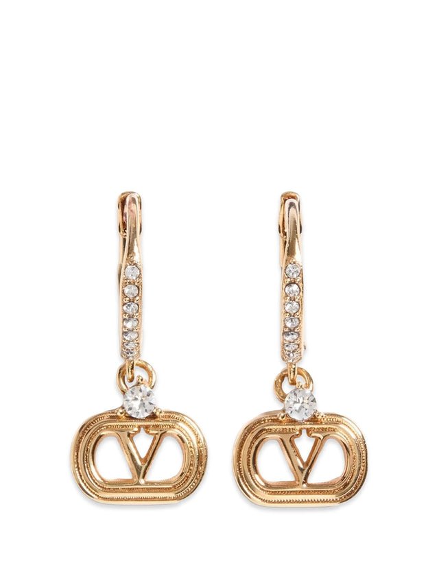 Orecchini Ovalette In Metallo E Cristalli Swarovski®