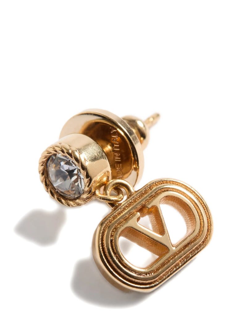 Orecchini Ovalette In Metallo E Cristalli Swarovski®